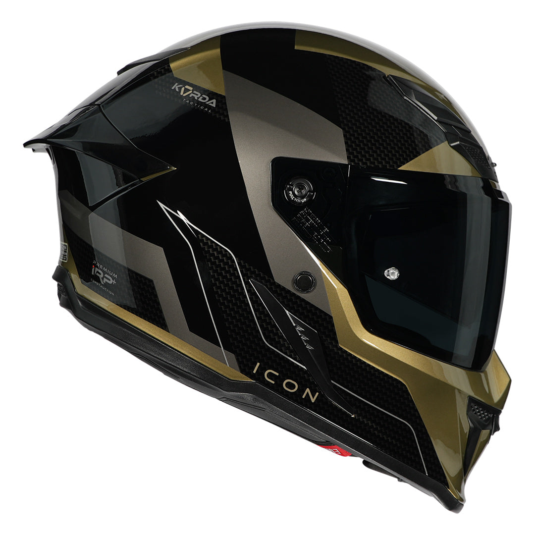 Korda Icon Nyx Helmet black and gold side