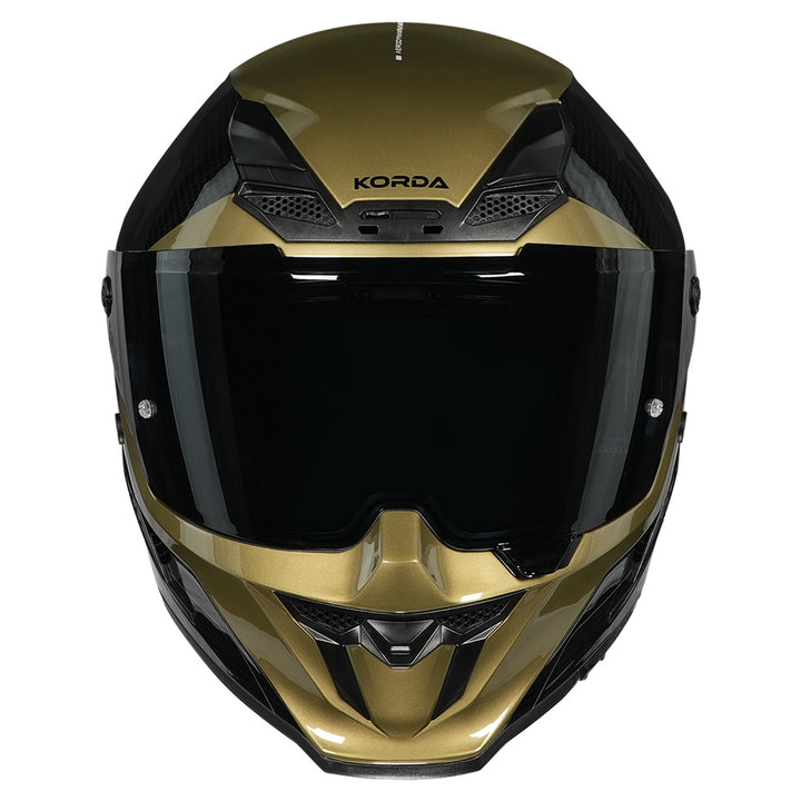 Korda Icon Nyx Helmet black and gold front