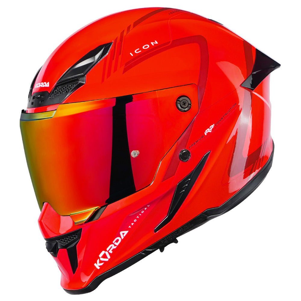 Korda Icon Nero Helmet gloss red with revo visor