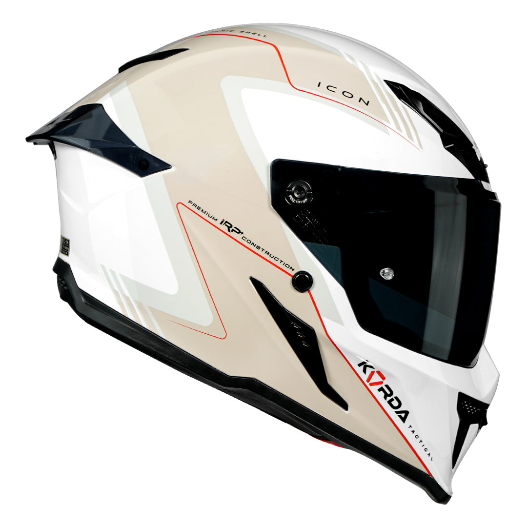 Korda Icon Nero Helmet white side