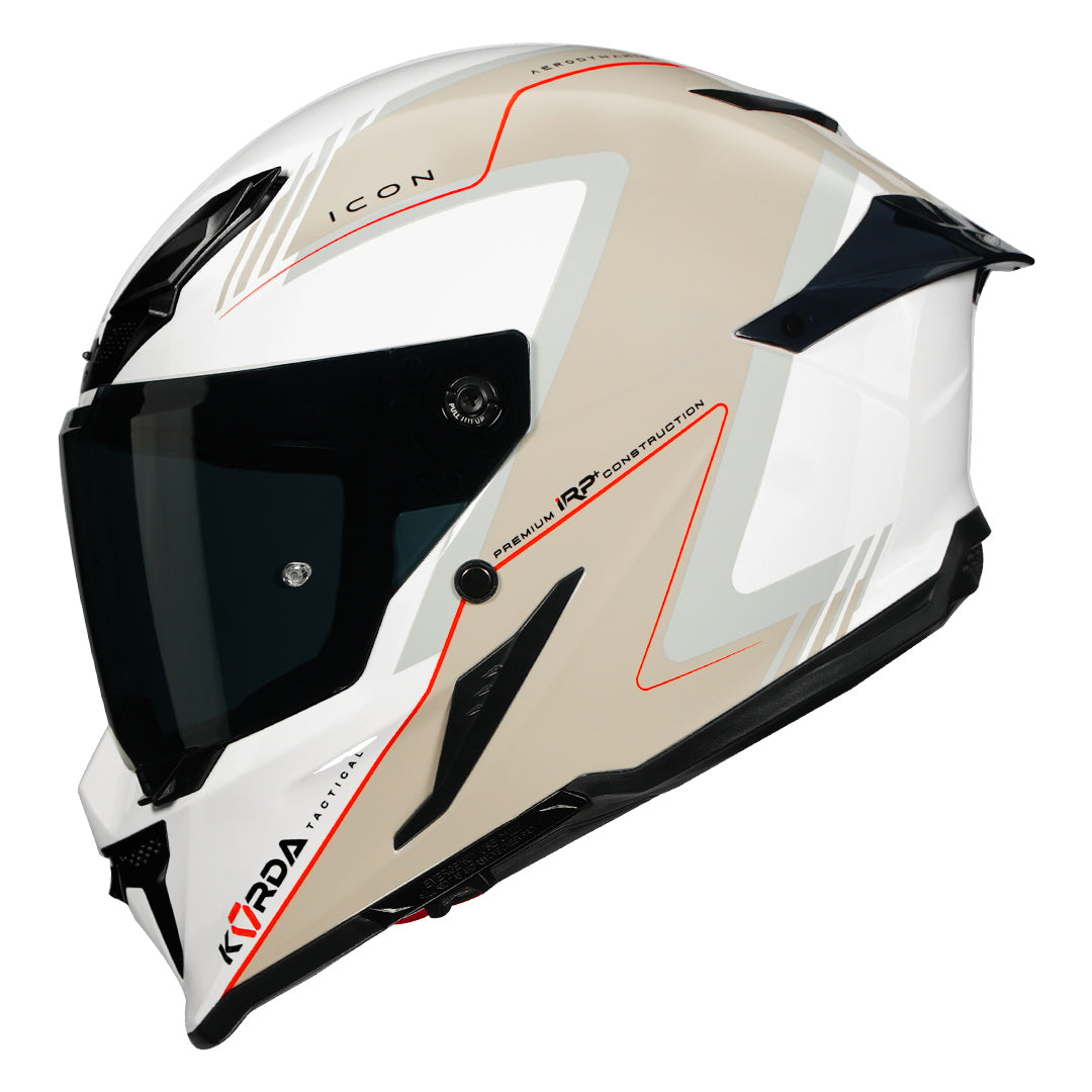 Korda Icon Nero Helmet white side