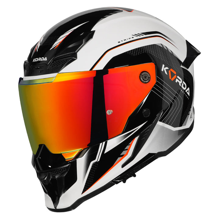 Korda Icon Strike Helmet  fluorescent orange with revo visor