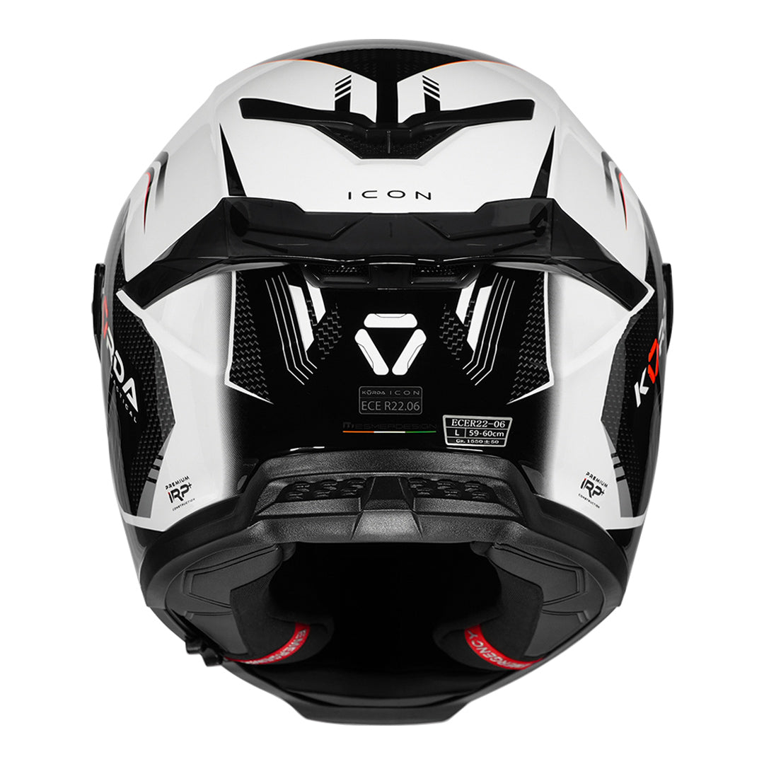 Korda Icon Strike Helmet  fluorescent orange back