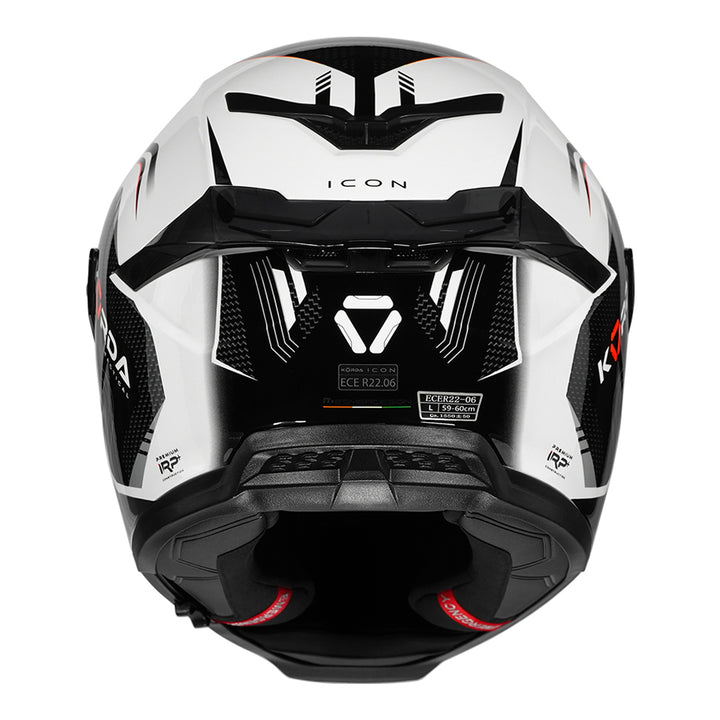 Korda Icon Strike Helmet  fluorescent orange back