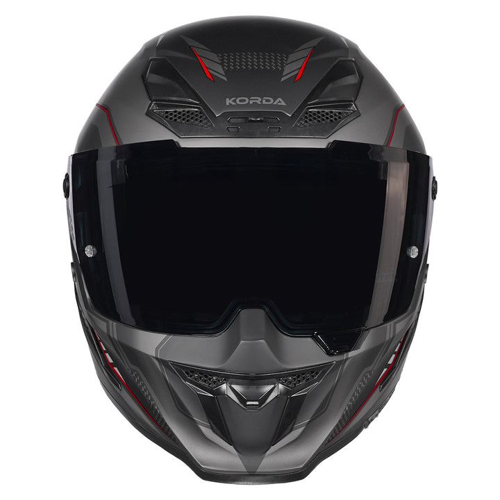 Korda Icon Strike Helmet Matt Red front