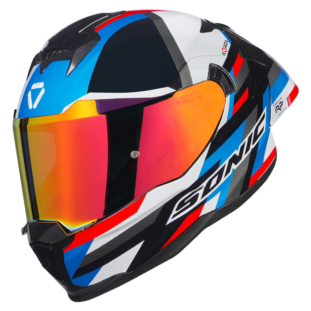 Korda Sonic GP Moze Helmet (Red & Blue)