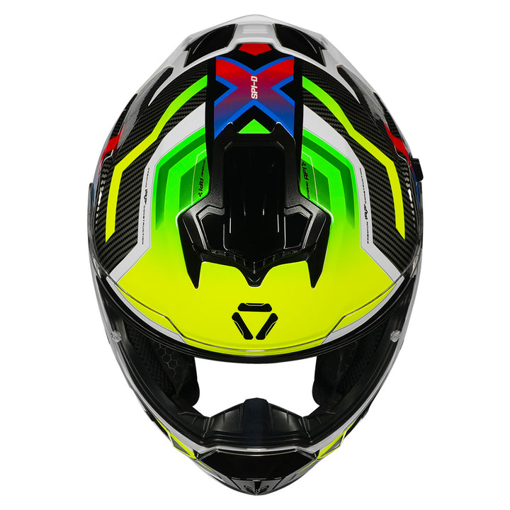 Korda Sonic GP Spi-D Helmet Fluorescent Yellow top