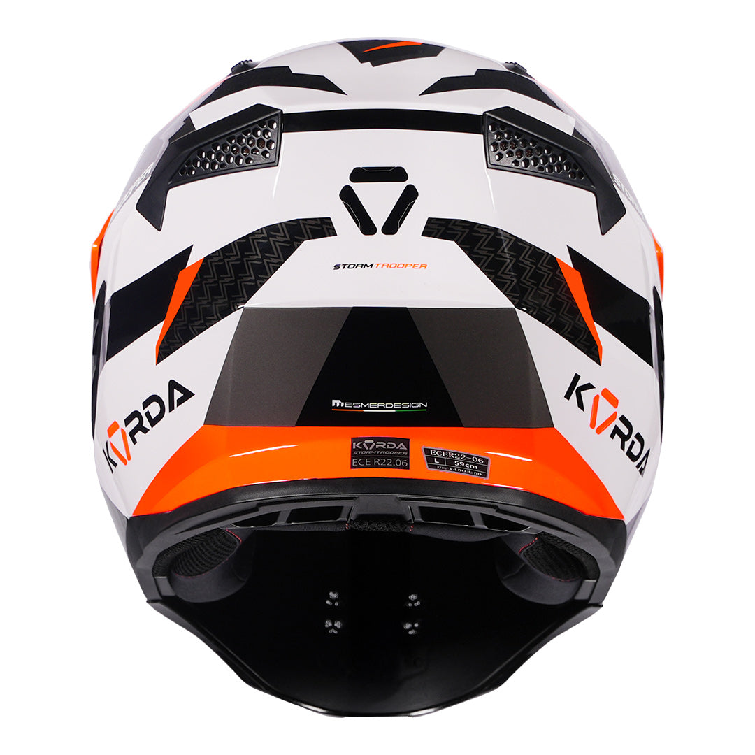 Korda StormTrooper Xoe Helmet (Fluorescent Orange) back