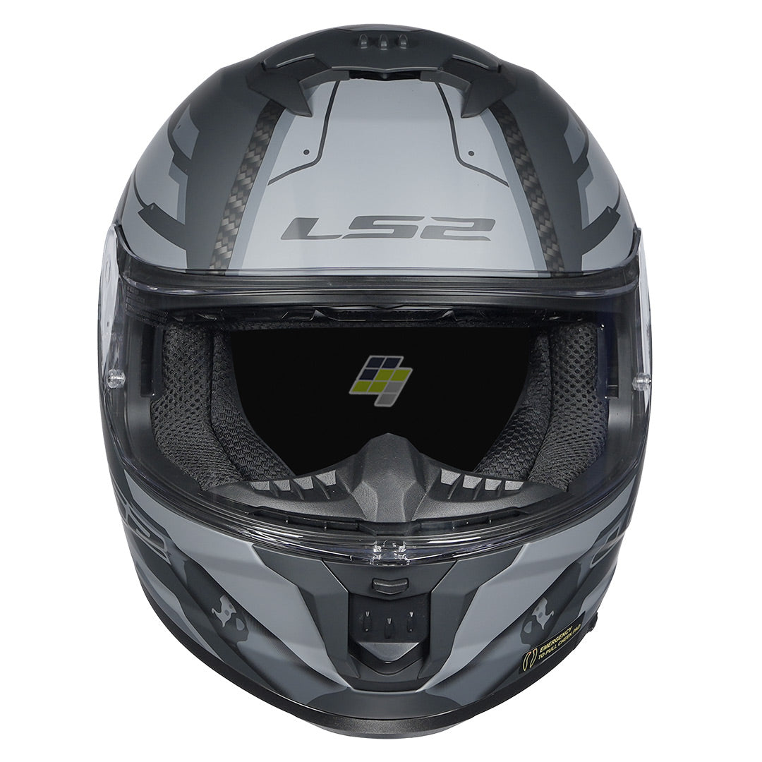 LS2 FF320 Stream 2 Shadow Helmet matt titanium front