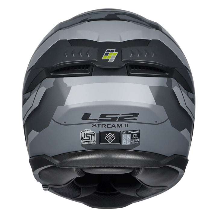 LS2 FF320 Stream 2 Shadow Helmet matt titanium back