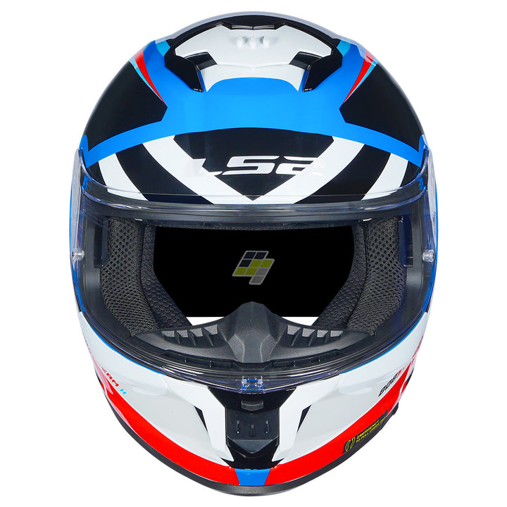 LS2 FF320 Stream 2 Xtrenta Helmet blue red front