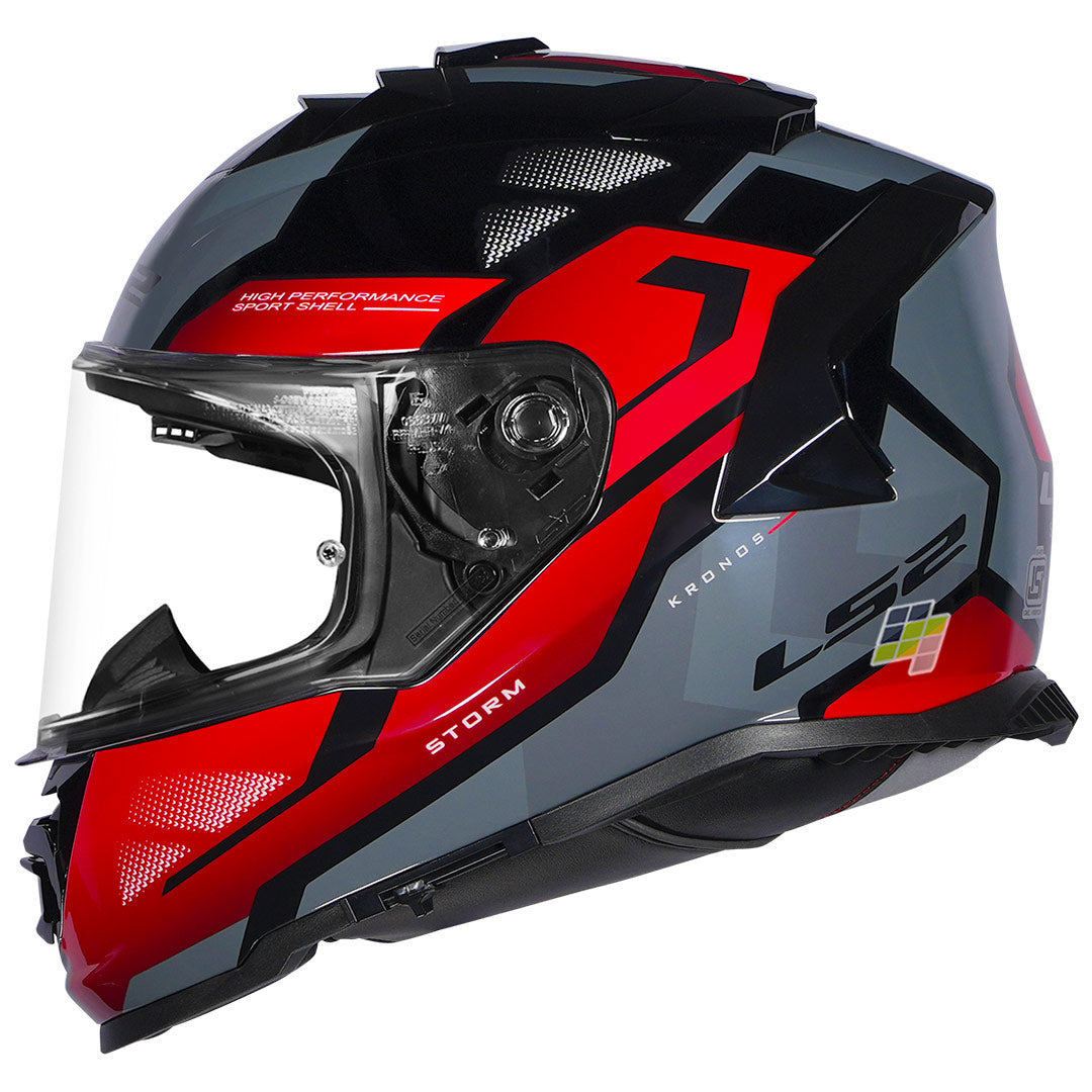 LS2 FF800 Storm 2 Kronos Helmet red side
