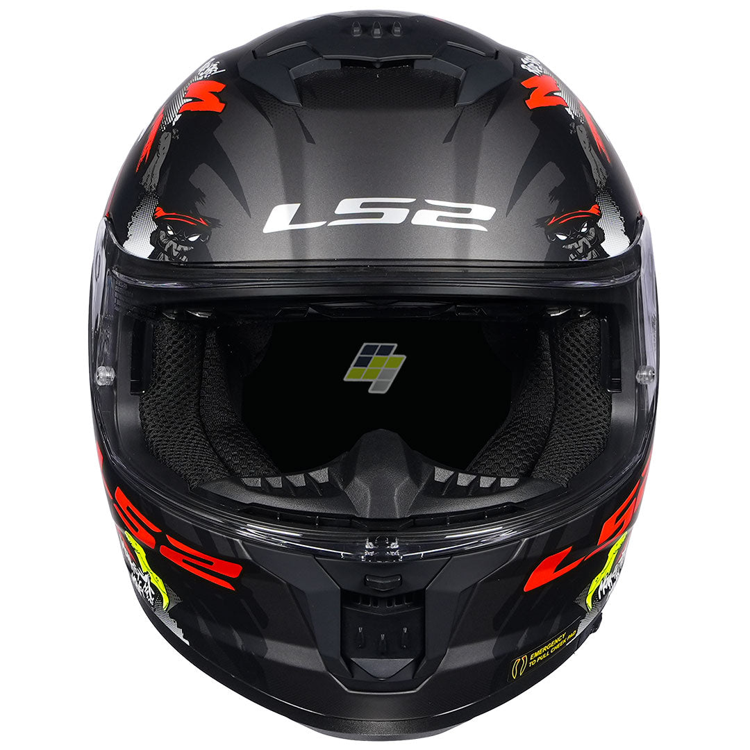 LS2 FF320 Stream 2 Angry Monkey Helmet | Helmet with D-Ring