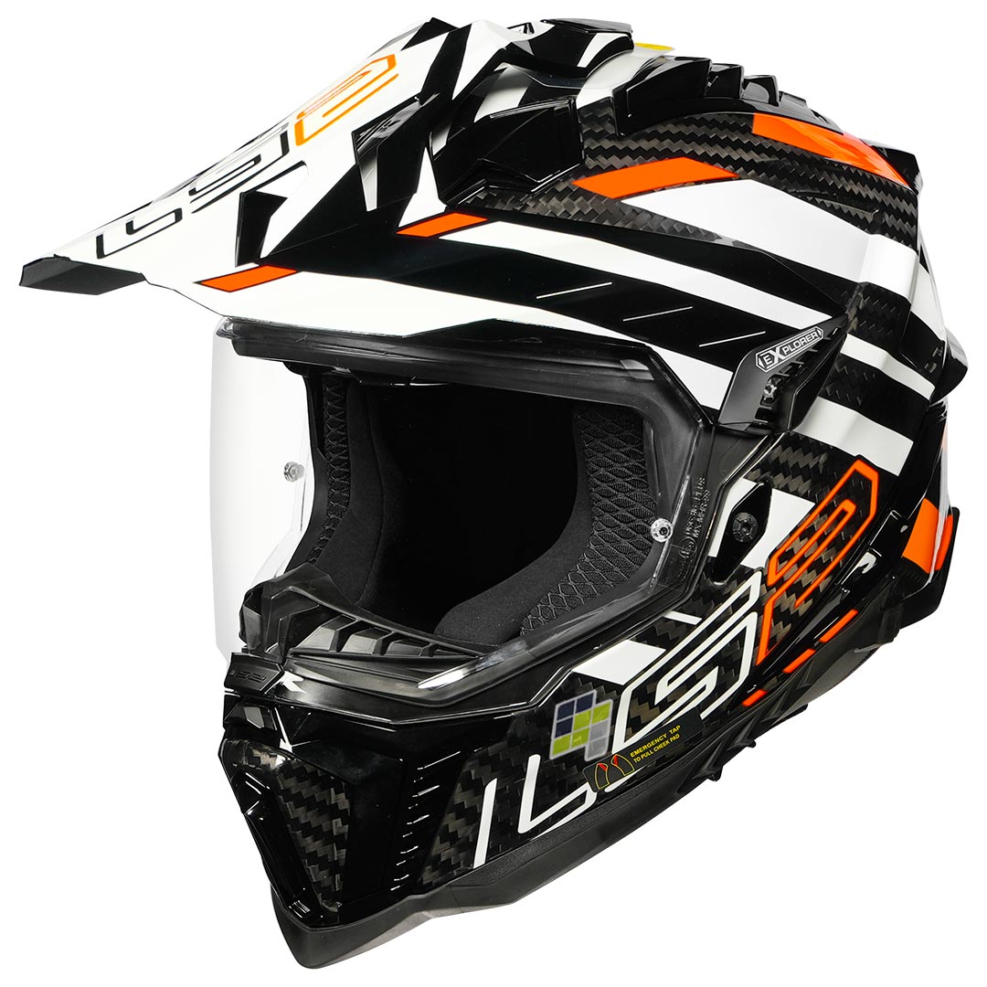 LS2 MX701 Explorer Edge Carbon Dual Sport Helmet