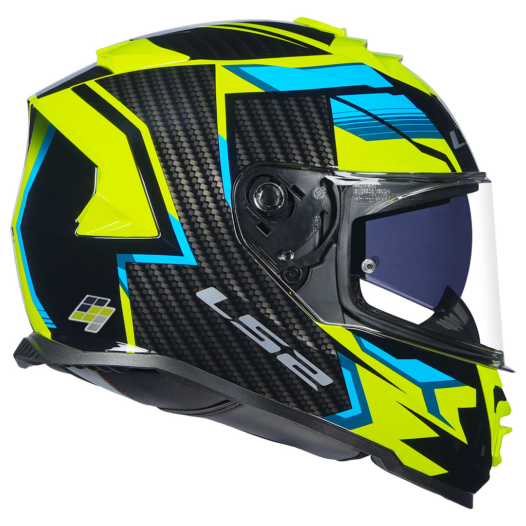 LS2 FF800 Storm 2 Tracker Helmet black fluorescent yellow