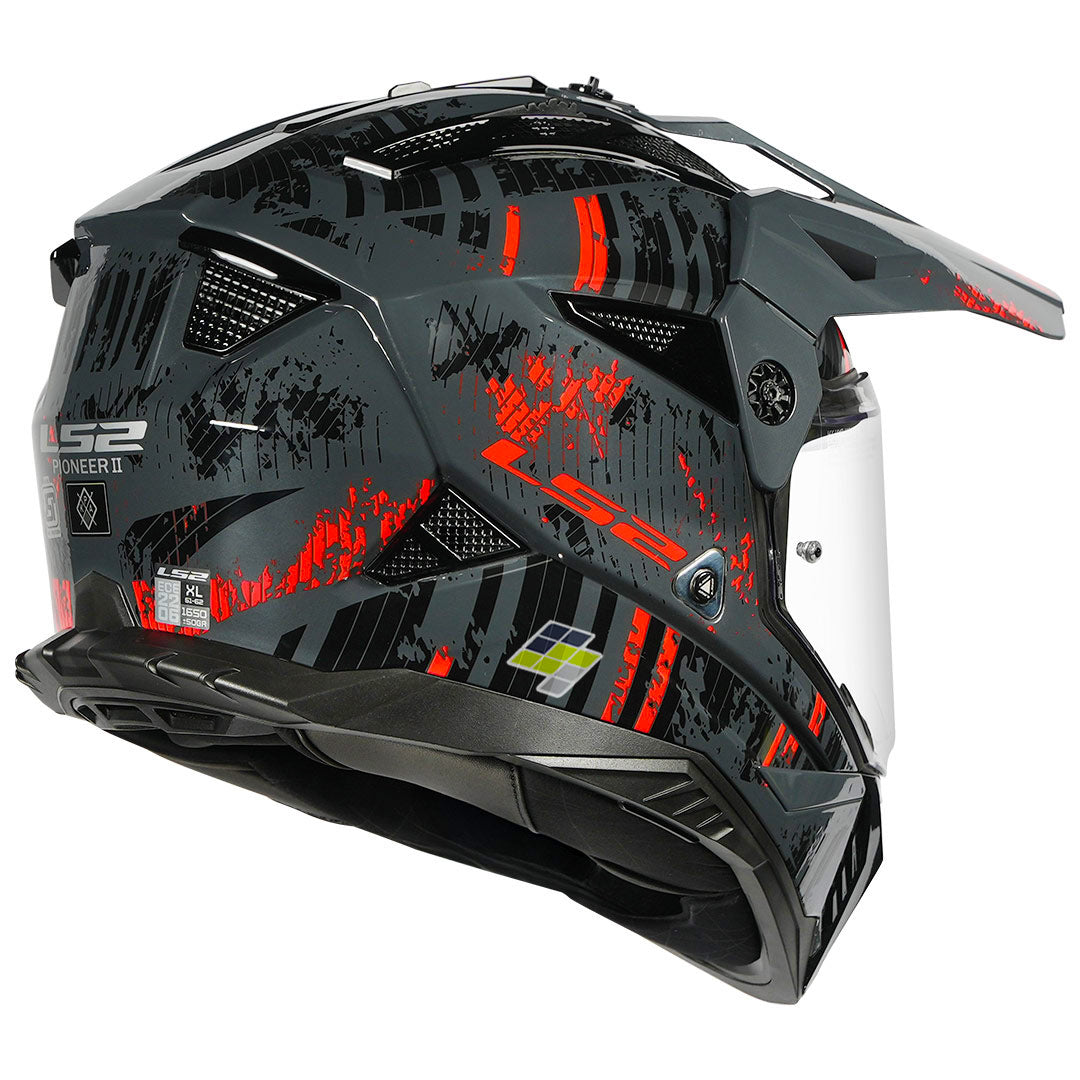 LS2 Pioneer Crazy Dual Sport Helmet