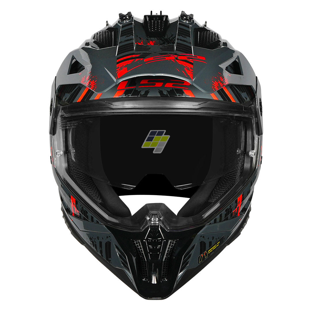 LS2 MX436 Pioneer 2 Crazy Dual Sport Helmet | ECE 22.06 Certified