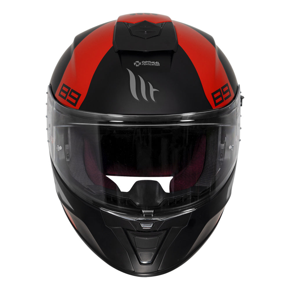 MT Helmet Blade 2SV 89 red front