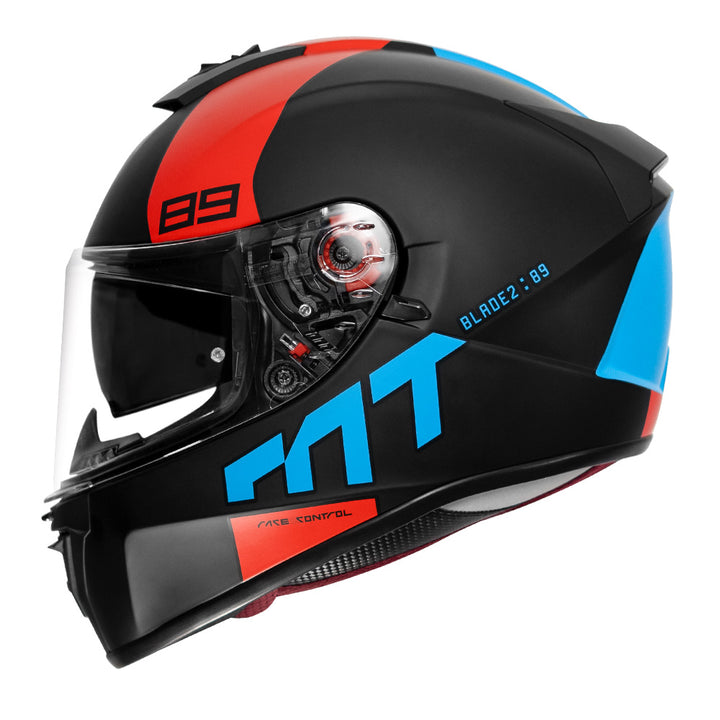MT Helmet Blade 2SV 89 blue side