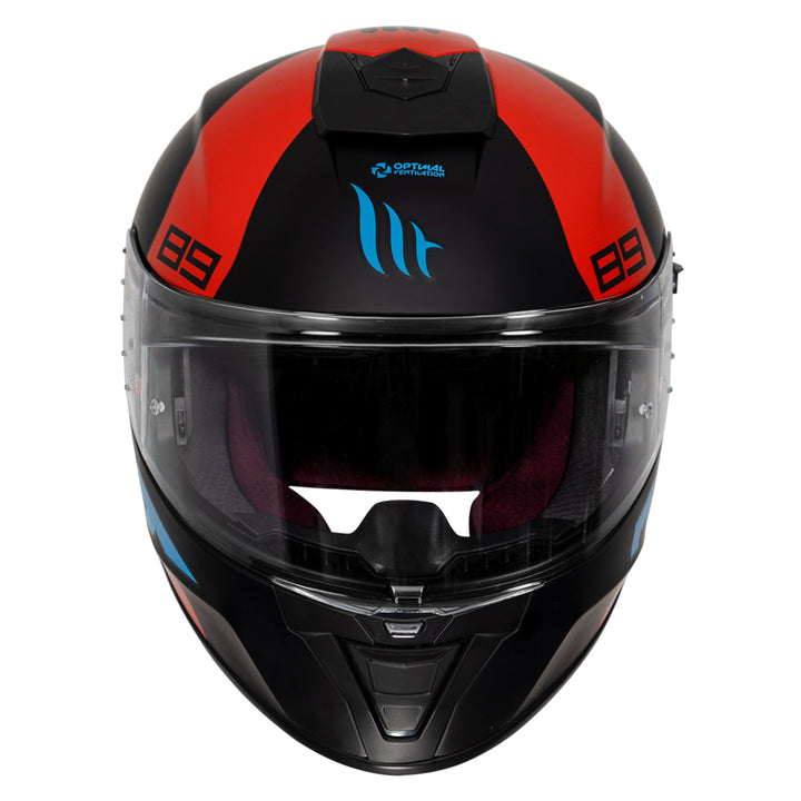 MT Helmet Blade 2SV 89 blue front