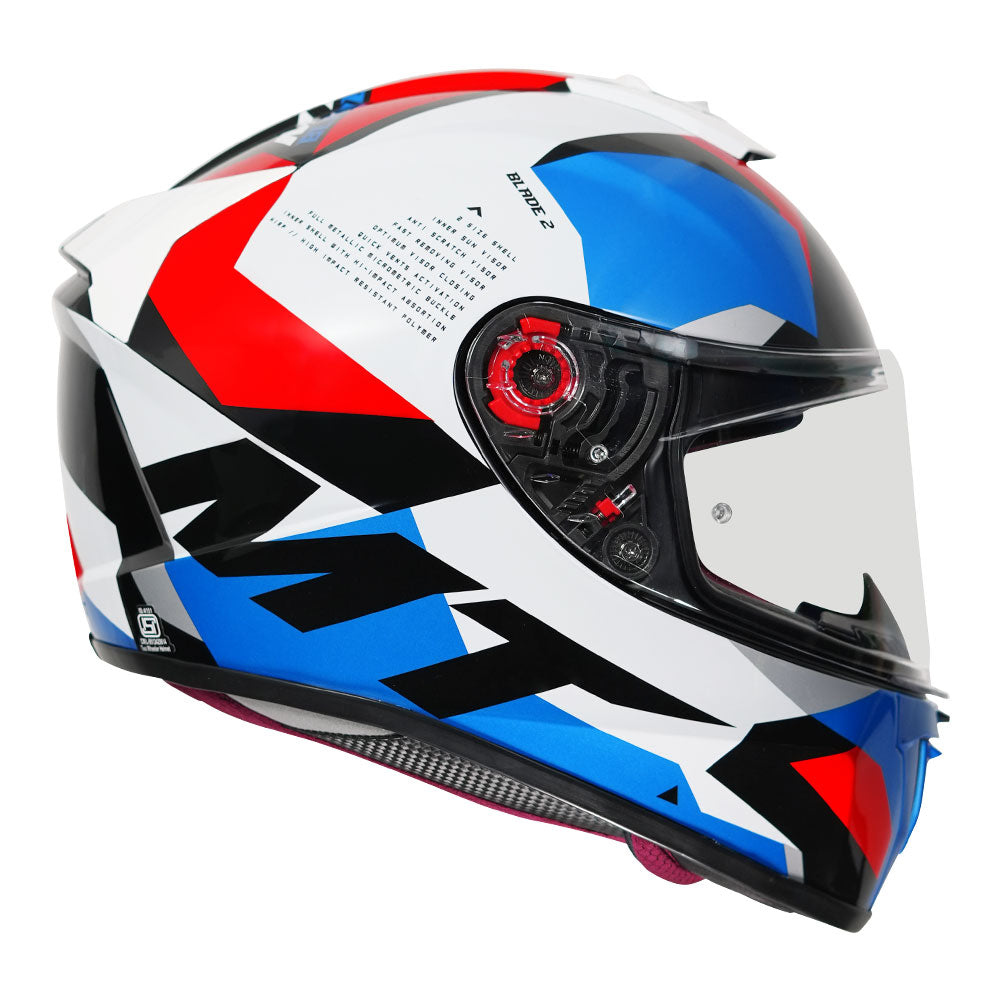 MT Blade 2SV Fade Helmet white