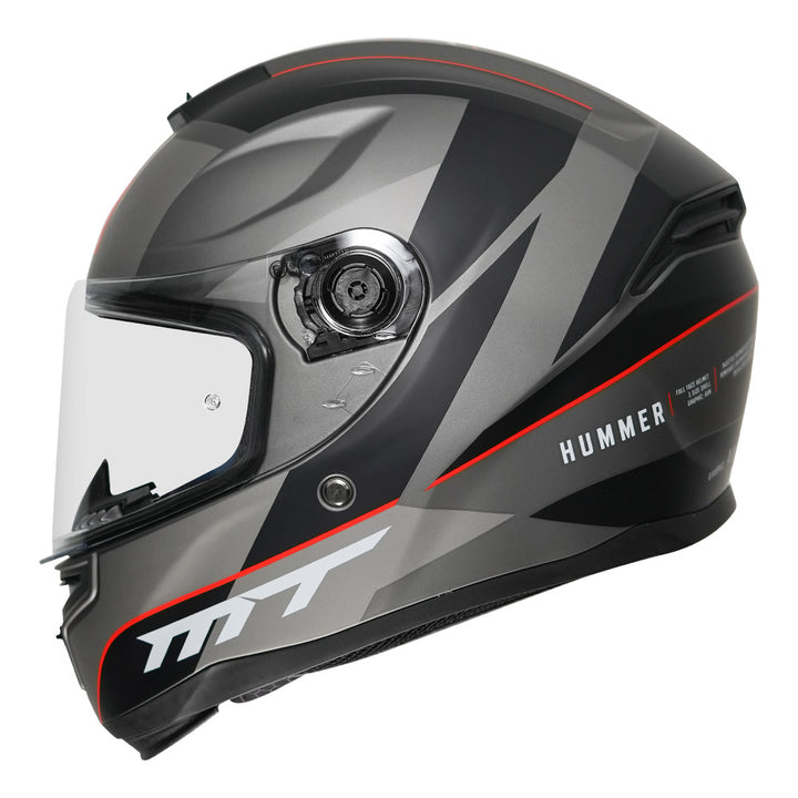 MT Hummer AXN Helmet matt red side