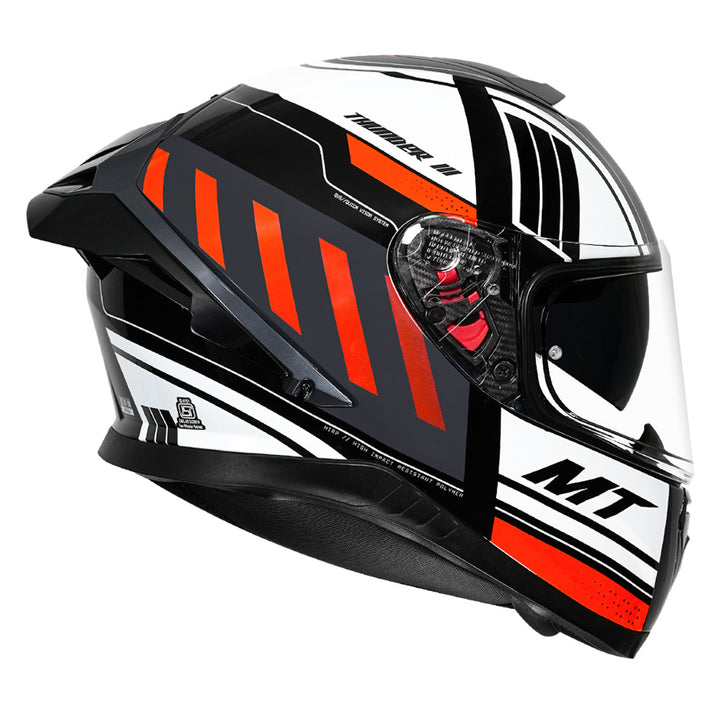 MT Thunder3 Pro Open Helmet orange