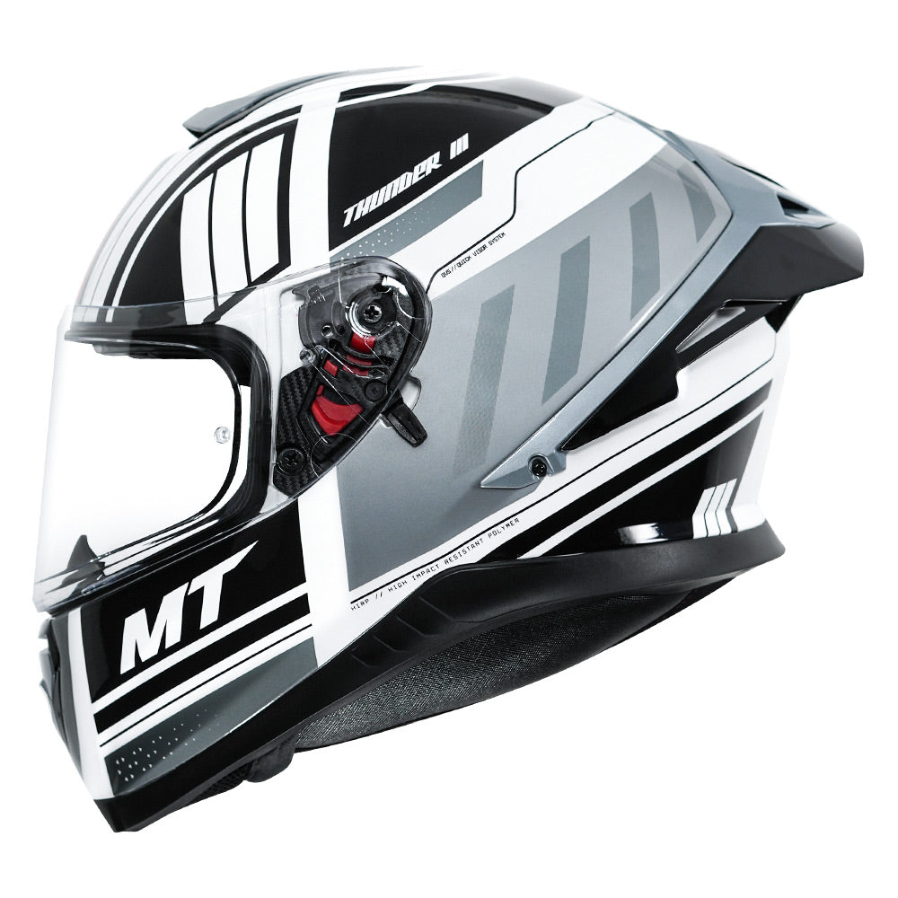 MT Thunder3 Pro Open Helmet grey side