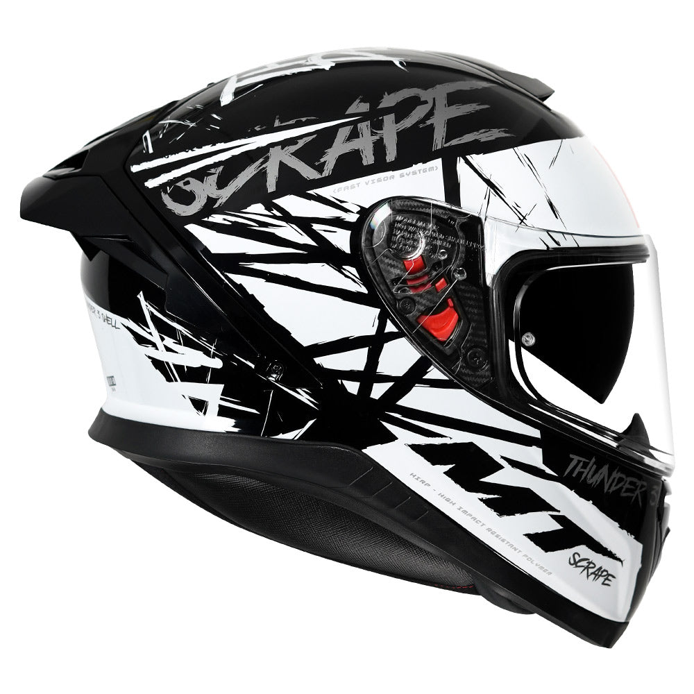 MT Thunder3 Pro Scrape Helmet white