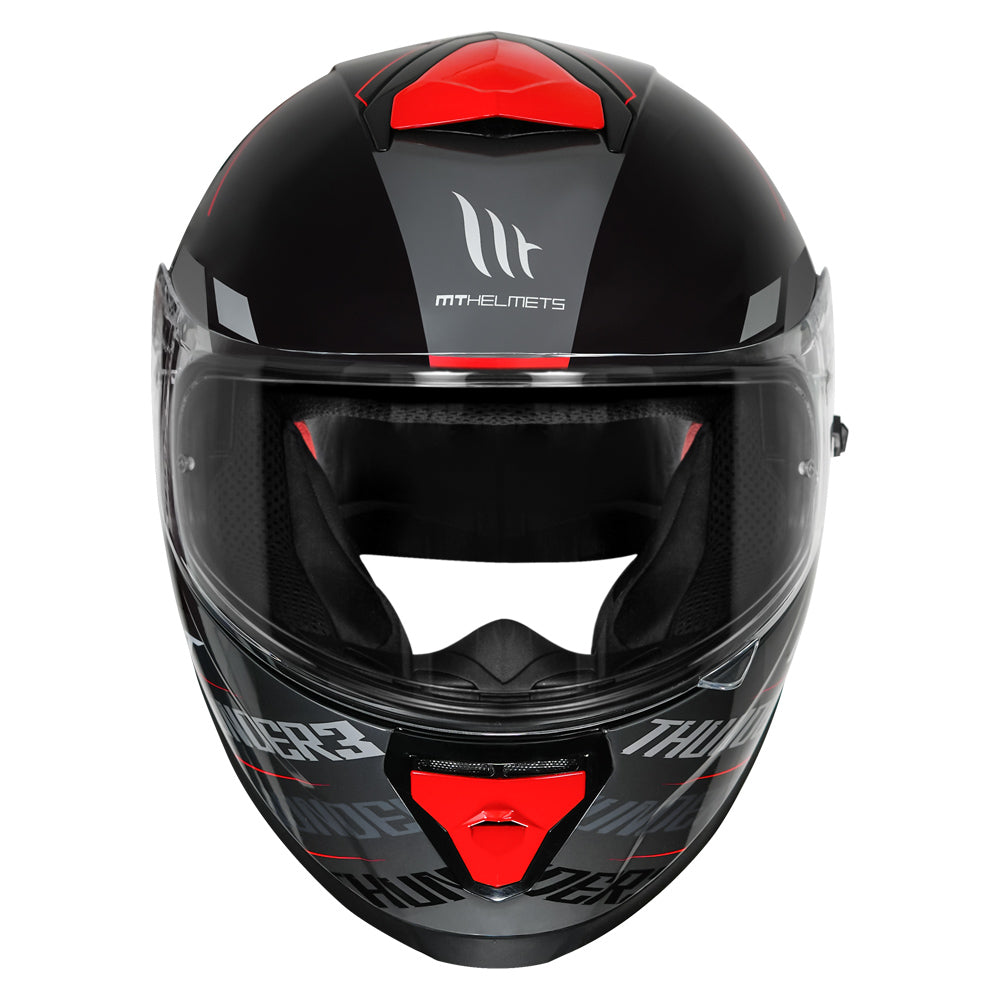 MT Thunder3 Pro Damer Helmet black & red front