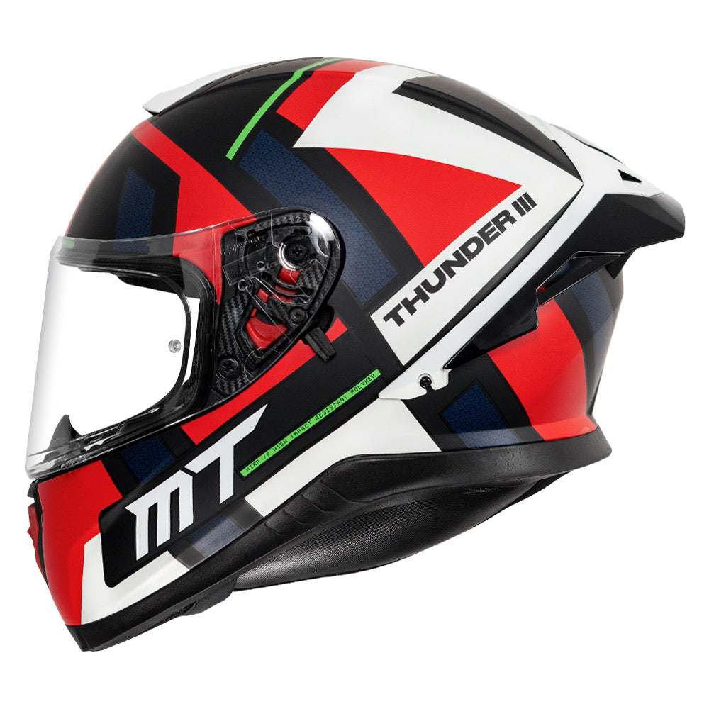 MT Thunder3 Pro Pulsion Helmet matt red side