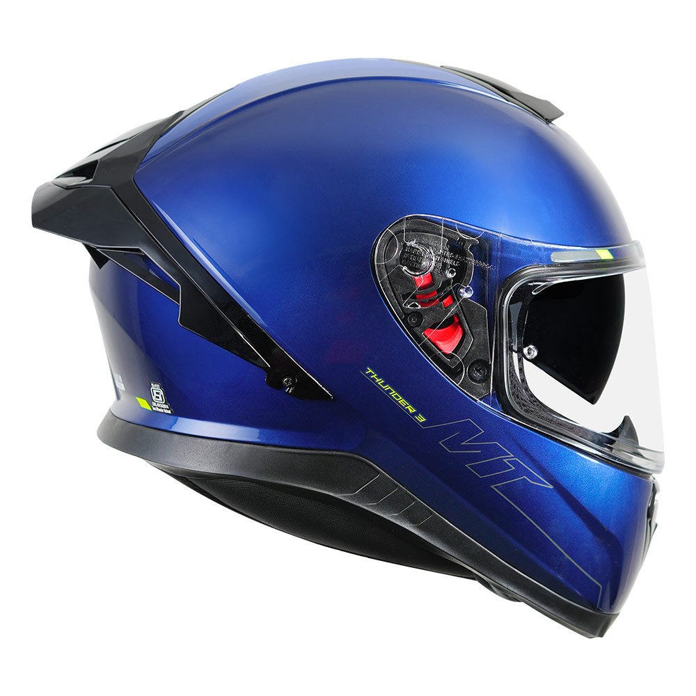 MT Thunder3 Pro Solid Blue Helmet