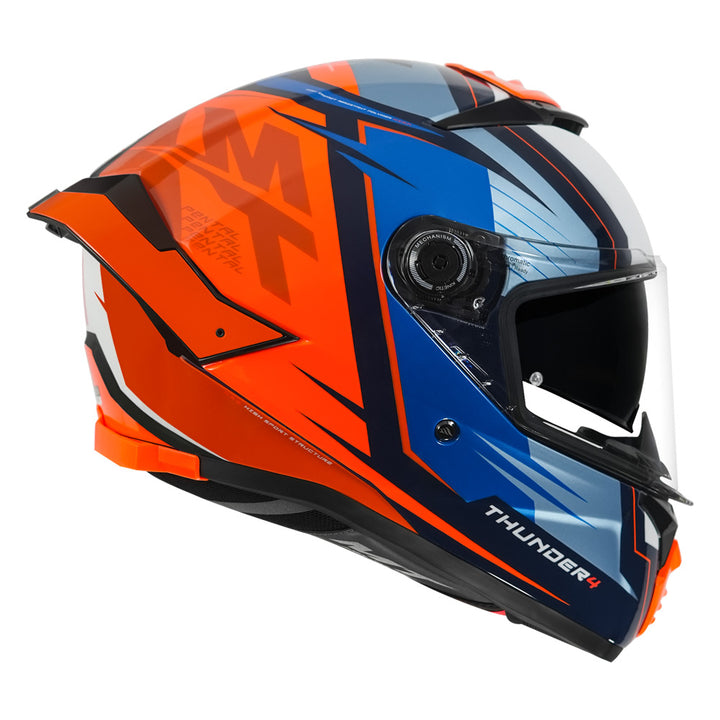 MT Thunder4 Pental Helmet fluorescent orange