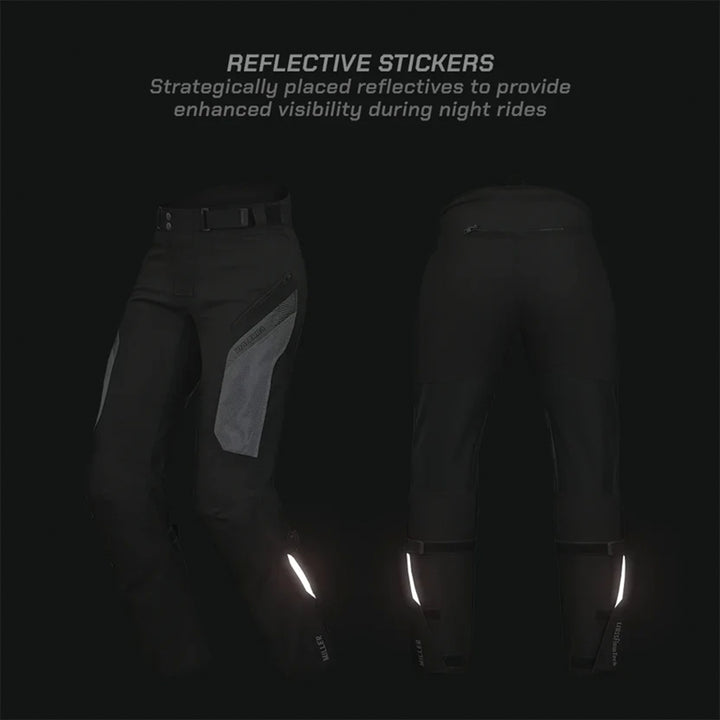 ViaTerra Miller Street Mesh Riding Pant reflective strip