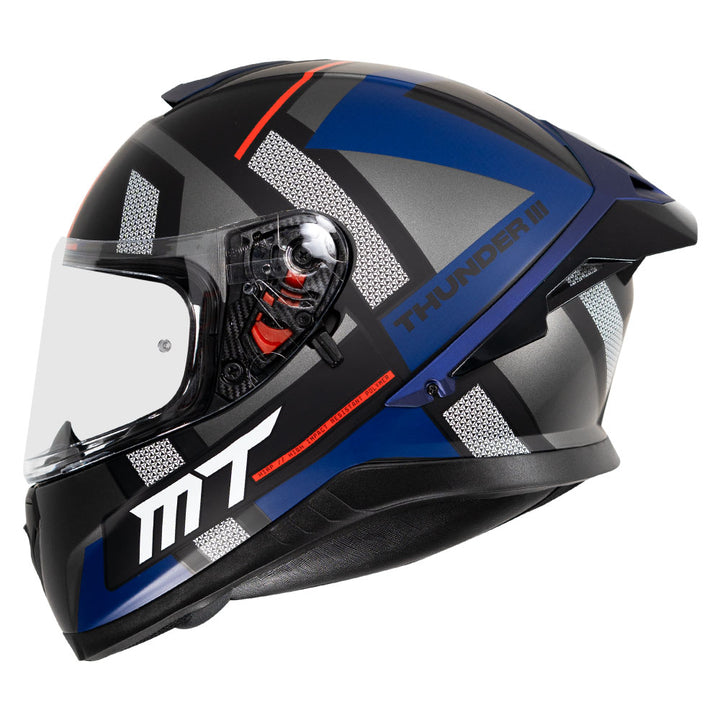MT Thunder3 Pro Pulsion Helmet matt grey side