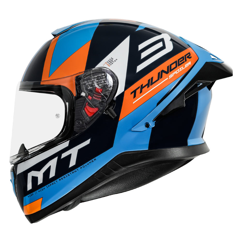 MT Thunder3 Pro Calipso Helmet blue side