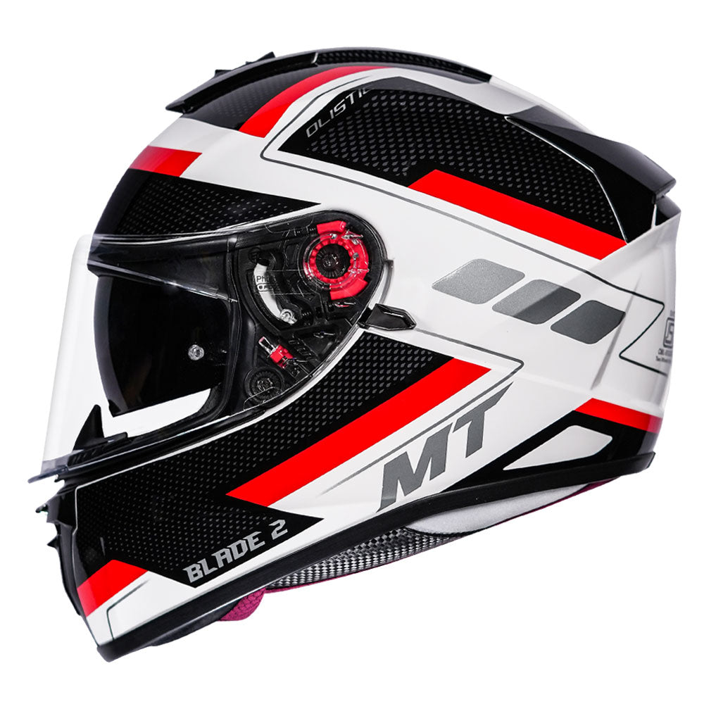 MT Blade 2SV Olistic Helmet red side