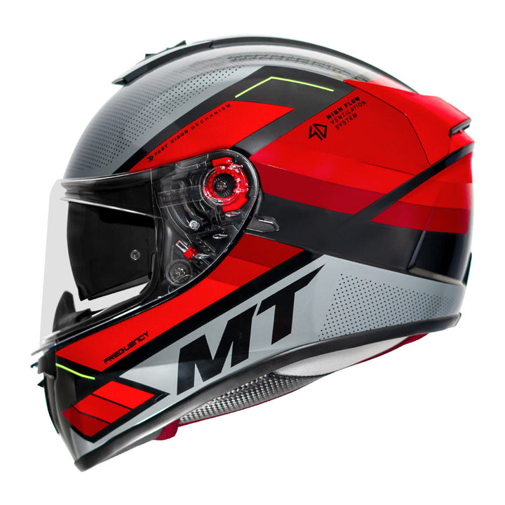MT Blade 2SV Frequency Helmet fluorescent red side