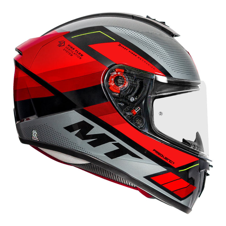 MT Blade 2SV Frequency Helmet fluorescent red