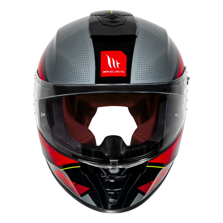 MT Blade 2SV Frequency Helmet fluorescent red front
