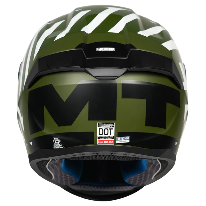 MT Hummer B Air Helmet military green back