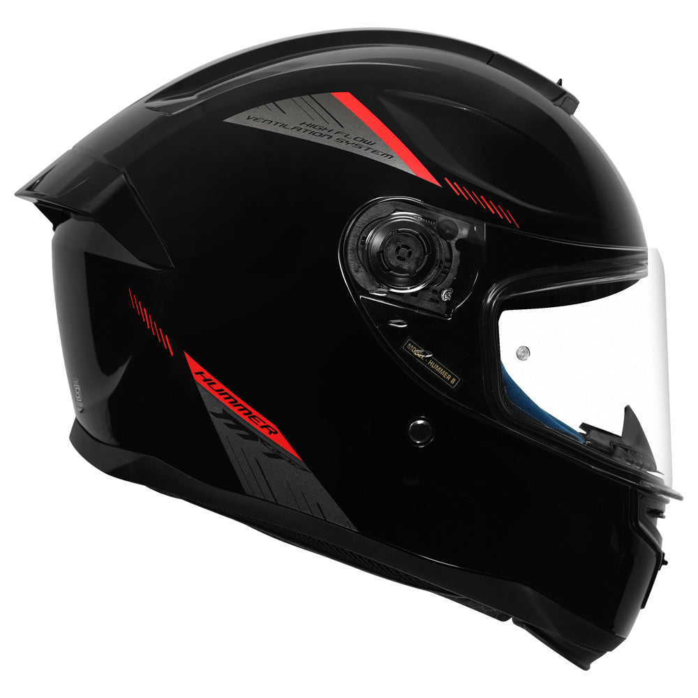 MT Hummer B Solid Helmet gloss black