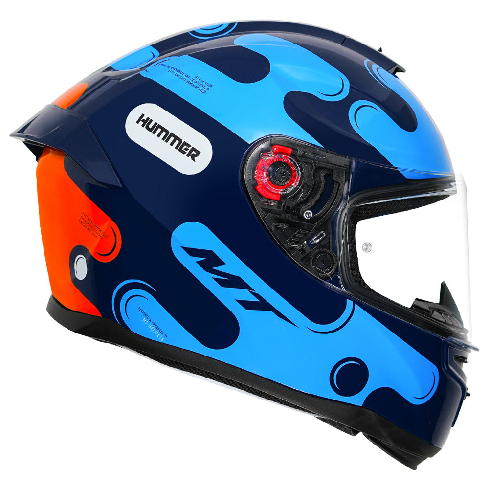 MT Hummer Liquer Helmet blue