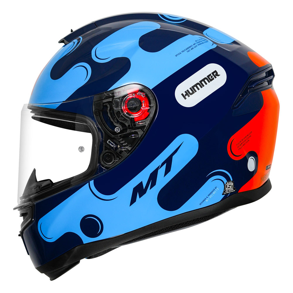 MT Hummer Liquer Helmet blue side