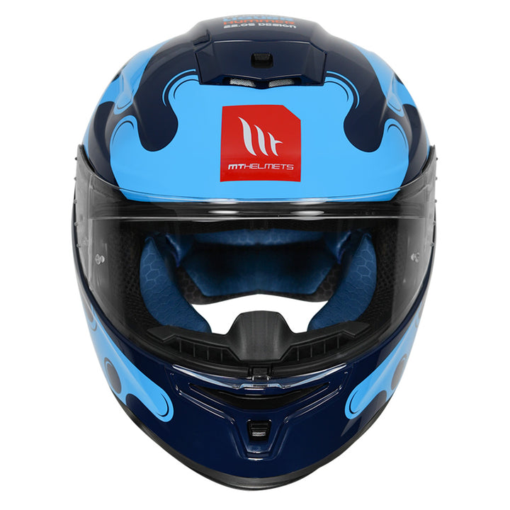 MT Hummer Liquer Helmet blue front