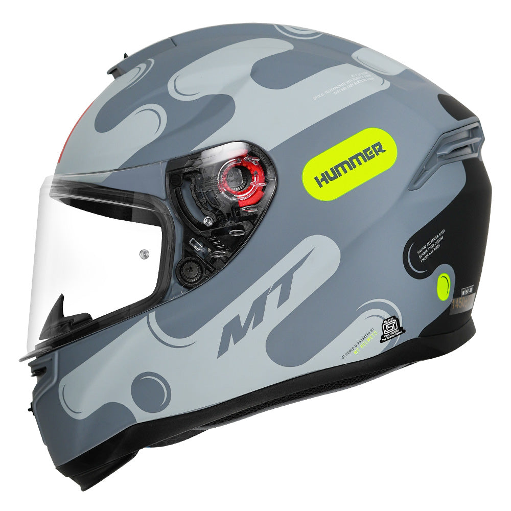 MT Hummer Liquer Helmet grey side