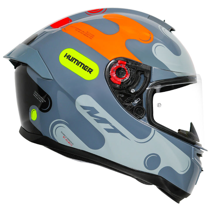 MT Hummer Liquer Helmet orange