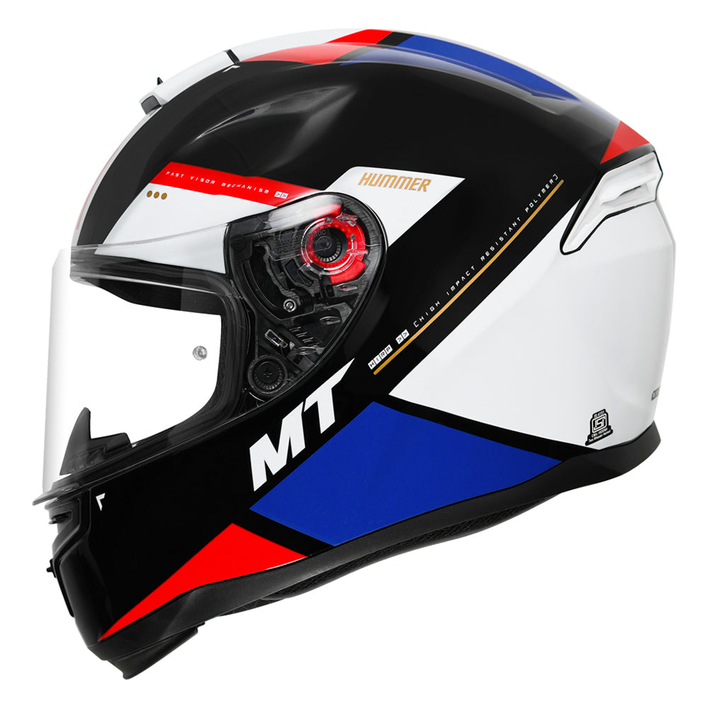 MT Hummer MIR Helmet blue & red side