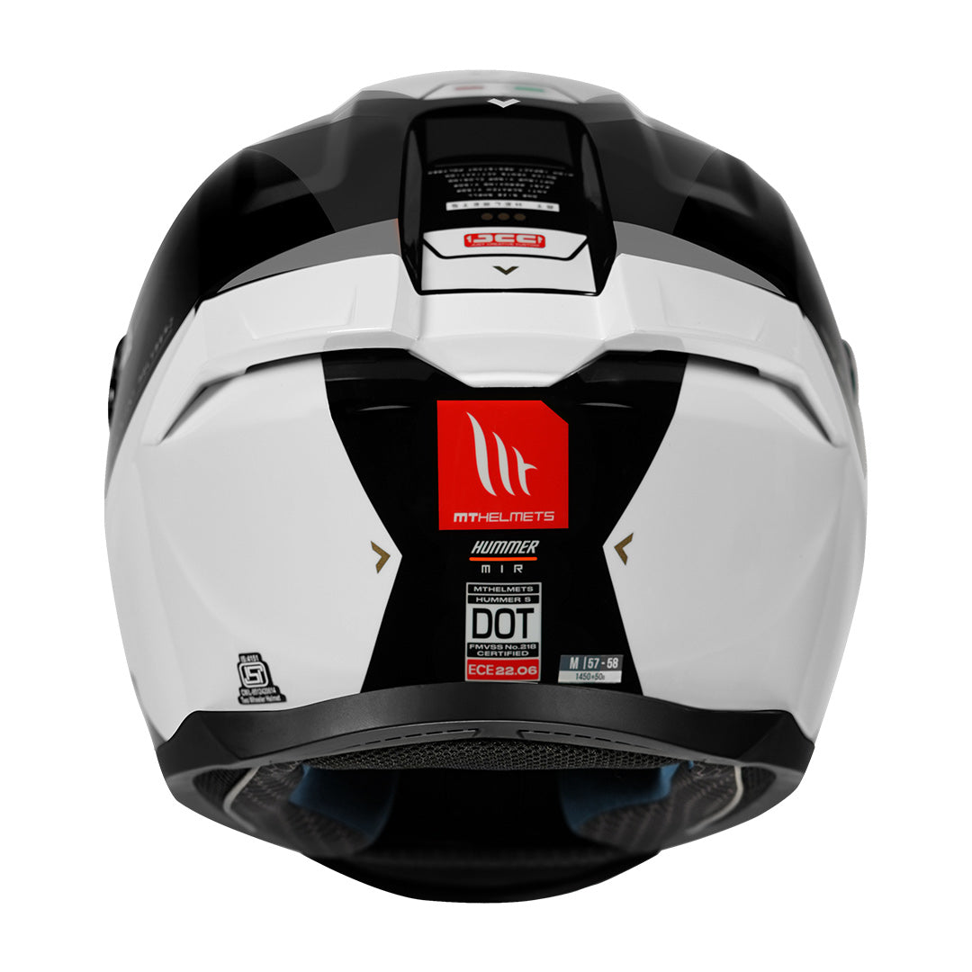 MT Hummer B MIR Helmet black back