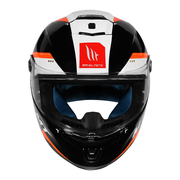 MT Hummer B MIR Helmet orange front